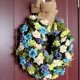 thumbnail image 2 of Matsuzay Guirnalda de flores de imitación de tela para colgar en la pared, decoración en forma de guirnalda, accesorios de adorno para Hotel, Decoración Rosado morado, 2 of 6
