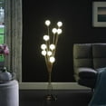 thumbnail image 2 of 46" In 11-Light Acrylic Globe Aluminun Led Chrysanthe Yellow Metal Floor Lamp, 2 of 7
