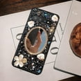 thumbnail image 3 of Samsung Galaxy S10 Plus Bling Case Mirror, Inlaid Bling Black Gemstone Makeup Mirror, Shiny Luxury Sun Flower Diamond for Women Girl(Black), 3 of 7