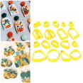 thumbnail image 4 of 18 Pieces Plastic Polymer Clay Cutters Earring Making Kit Shapes Kids Molds, 4 of 7