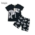 thumbnail image 6 of Loliuicca Kids Boys Short Sleeve Dinosaur Print T-Shirts Tops Short Pants, 6 of 6