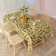 thumbnail image 3 of Yellow Sunflower Pattern Rectangle Tablecloth 60"x120",Waterproof Polyester Rectangle Table Cloth, Wipeable Spillproof Polyester Tablecloth for Dining, Camping, Indoor and Outdoor, 3 of 6