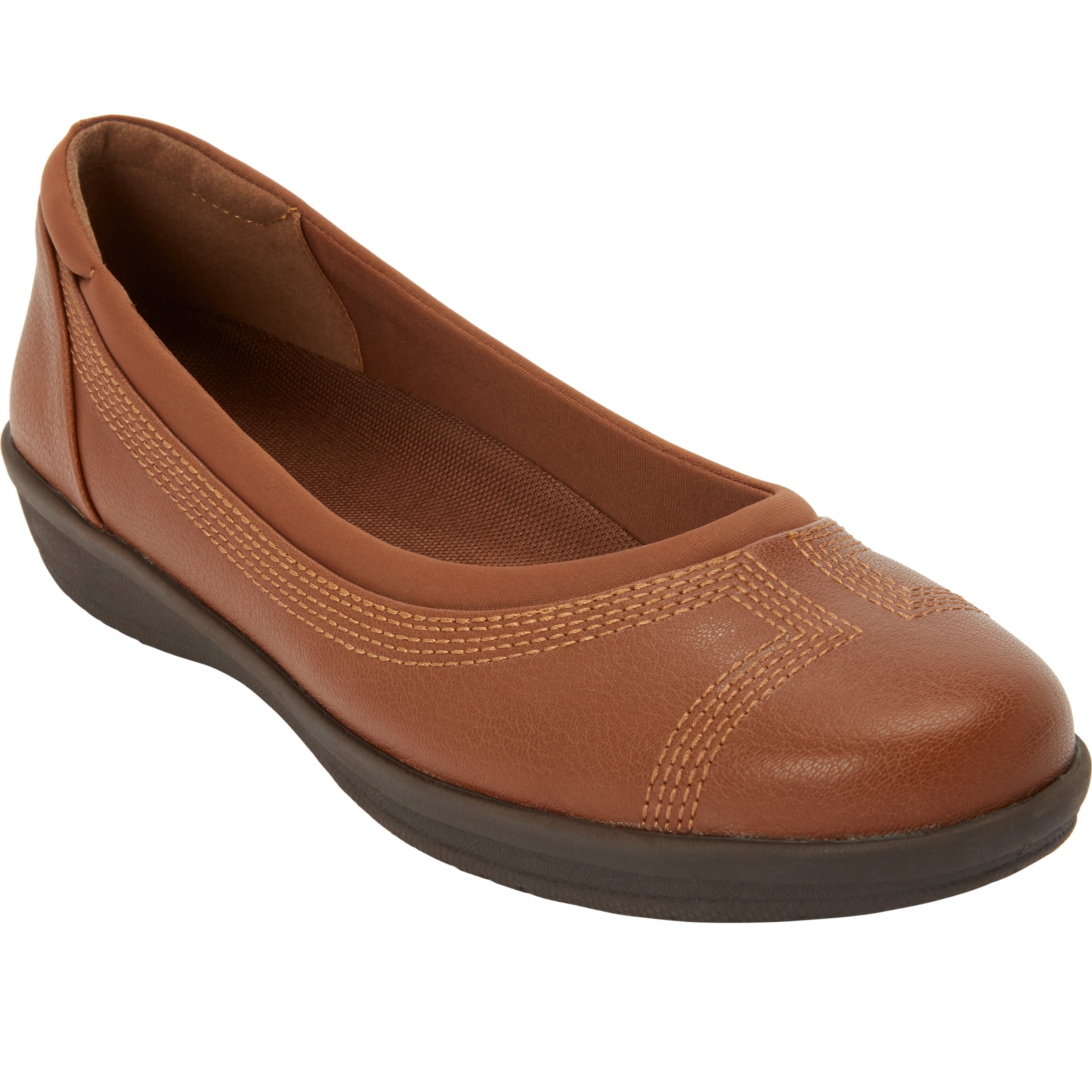 New without Box 9 WIDE ComfortView TAN NUDE PADDED WIDE Slip-on FLATS Shoes