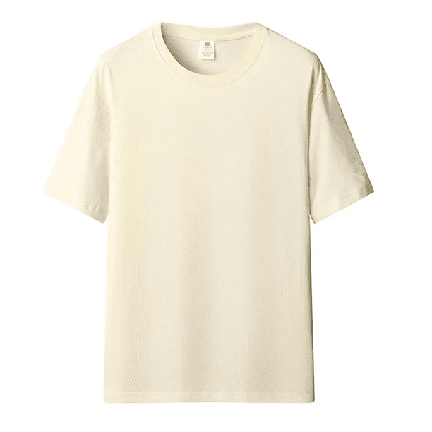 Camiseta de verano de media manga para hombre, pulóver de 230 g, corte holgado, algodón puro, camiseta en blanco para parejas, impresión de logotipo