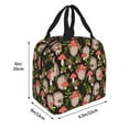 thumbnail image 2 of Disketp Edgehog and Mushrooms Lunch Bag for Women Men, Leakproof Thermal Cooler Sack Food Handbags Case High Capacity forTravel Work School Picnic, 2 of 5