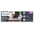 thumbnail image 3 of Allswell Premium Curved Large Pet Bed with Plush Topper, Gray, 3 of 7
