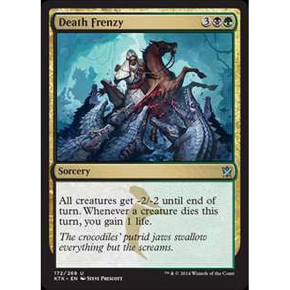 MtG Khans of Tarkir Uncommon Death Frenzy (Foil) #172