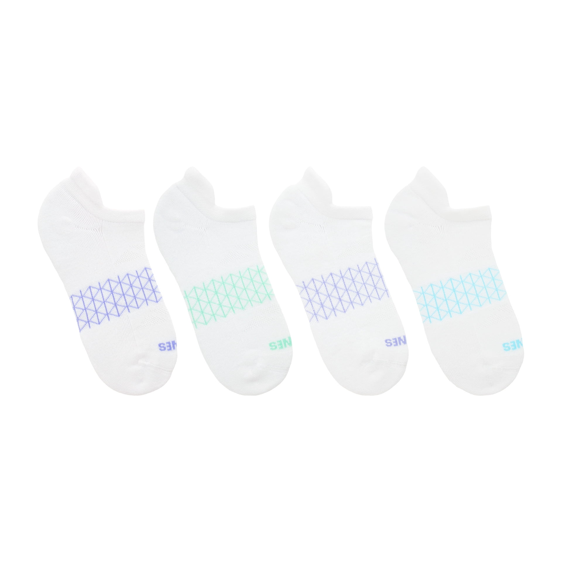 Hanes Womens Absolute Comfort No-Show Socks w/ Heel Shield, 4-Pack, Size 5-9