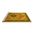 thumbnail image 2 of Ahgly Company Machine Washable Indoor Rectangle Oriental Yellow Industrial Area Rugs, 3' x 5', 2 of 4