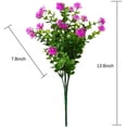 thumbnail image 4 of Zukuco Artificial Flowers Outdoor UV Resistant Outside Indoor Hanging Greenery Shrubs Arrangement for Vase Porch Window Box Patio Wedding Home Decoration (Fushia), 4 of 7