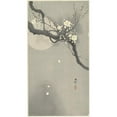 thumbnail image 2 of Ohara Koson 12x18 Gold Ornate Wood Frame and Double Matted Museum Art Print Titled - Plum Blossom and Full Moon (1900 - 1936), 2 of 4
