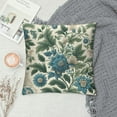 thumbnail image 2 of Creowell  Blue Flower Block Print Pillow Covers Spring Summer Floral Throw Pillow Cases Standard Size Decorative Pillowcases Farmhouse Cushion Case for Bed Couch Sofa Living Room,Multi-Size, 2 of 5