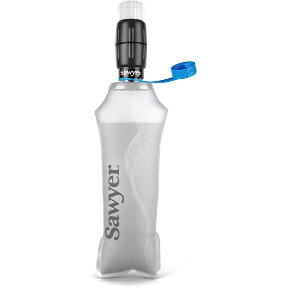 Sawyer Products SP301 Micro Squeeze Water Filtration System, Cnoc Premium 750ml Liter Pouch