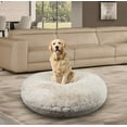 thumbnail image 4 of Bessie and Barnie Signature Blondie Luxury Shag Extra Plush Faux Fur Bagel Pet/ Dog Bed, 4 of 6