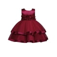 thumbnail image 5 of Vestido infantil para niñas Vestido de noche de cumpleaños Vestido de princesa para niñas Vestido de actuación de presentadora de baile de piano, 5 of 5