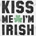 thumbnail image 2 of Kiss Me Im Irish Classic Saint Pattys Unisex Plus Fleece Graphic Hoodie Brisco Brands 2X, 2 of 3