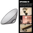 thumbnail image 2 of OULII 1Set Wire Mesh Light Cover Black Metal Lampshade For Adult Consumers At Home, 2 of 8
