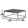 thumbnail image 5 of Steve Silver Tekoa Walnut with Dark Gray Metal Base Mixed Media Coffee Table, 5 of 6