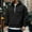 Black, variant on Zylanna Men's Hooded Sweatshirts with Pockets, Half-Zip Casual Solid Color Soft & Warm Sport Hoodies Pullover for Men Black