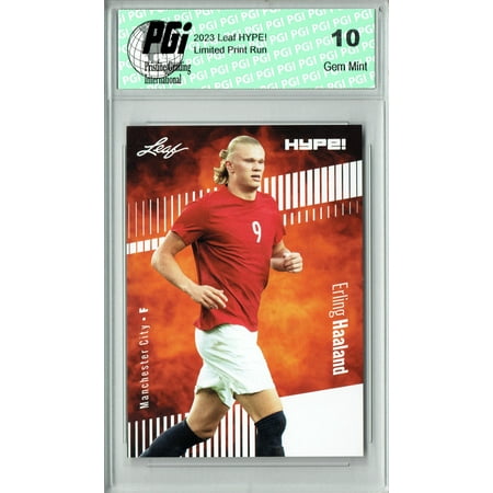 Erling Haaland 2023 Leaf HYPE! #118 Only 5000 Made! Norway Man City Card PGI 10