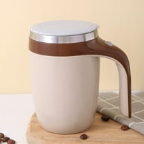 RnemiTe-amo Automatic Magnetic Stirring Coffee Mug,Electric Mixing Mug,Rotating Home Office Travel Mixing Cup,Funny Electric Stainless Steel Self Mixing Coffee Tumbler,Suitable for Coffee,Milk