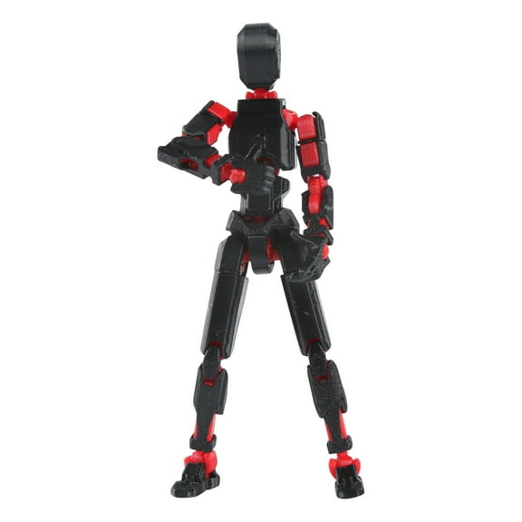 T13 Action Figure Set - Titan 13 Robot, Dummy 13, Articulated Action Figure Model Flexible Poseable Drawing Mannequin for Artists and Collectors, 5.5 Inches