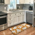 thumbnail image 2 of Dreamtimes Area Rug Halloween Orange Decor Print 39x20 Inches, Small Throw Rug Carpet Anti Slip Elastic Cotton Interlayer for Kitchen Bathroom Living Room Bedroom Stain Resistant Floor Mat, 2 of 6