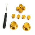 thumbnail image 2 of Manette de Jeu en Métal, Boutons en Métal Durables avec Vis pour Accessoire de Remplacement Bleu, Rouge, Doré, Rose Rouge, 2 of 8