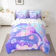 thumbnail image 2 of Erosebridal Princess Mermaid Bed in a Bag Twin size, Dreamy Flower Bed Set, Fish Tail Reversible Bedding Twin Size, Microfiber Room Decor, 7-Piece, 2 of 6
