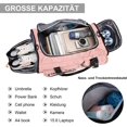 thumbnail image 3 of Bolsa de viaje grande para mujer y hombre, bolsa de deporte con compartimento para zapatos y compartimento húmedo y seco, bolsa de viaje con gran capacidad, bolsa de natación, bolsa de noche para, 3 of 6