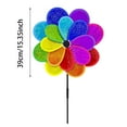 thumbnail image 3 of Rainbow Wind Spinner, 2025 New Sparkly Reflective Pinwheel for Garden/Yard, Bird Deterrent & Outdoor Decor, 3 of 6