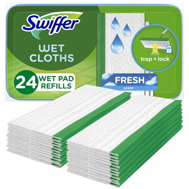 Swiffer Sweeper - Paños de Limpieza húmedos, Ventana Abierta, 24 Unidades