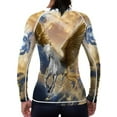 thumbnail image 1 of Raven Fightwear Women's The Pegasus Dawn Rash Guard MMA BJJ Blue, 1 of 3