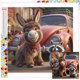 thumbnail image 1 of Kit Con Cuentas Cuadradas 5D DIY Del Arte 35x35cm, 1 of 9