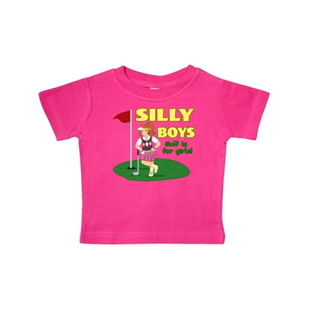 

Inktastic Silly Boys Golf is for Girls with Red Haired Golfer Gift Baby Boy or Baby Girl T-Shirt