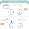thumbnail image 3 of Batería de Cocina RD Royal Cook Plateada de Acero Inoxidable/tapa cristal 12 piezas, 3 of 5