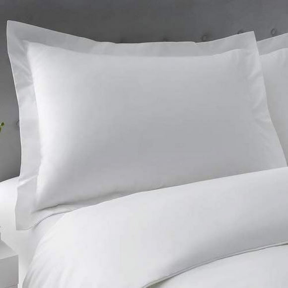 Sc-Collection Standard Pillow Shams Set Of 2 White 550 Thread Count Super Soft Standard Size Pillow Shams 100% Egyptian Cotton Gorgeous Decorative Bed Pillow Cover (Standard 20"X26", White Solid)