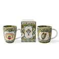 thumbnail image 3 of Royal Tara Irish Claddagh Ring and Irish Harp Coffee Mugs Set of 2 Cups | Capacity 380 ml/13 fl oz Green Color, 3 of 4