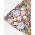 thumbnail image 6 of Multicolor Floral Print Strapless Mini Dress With 3D Flower Appliqués, 6 of 8