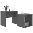 thumbnail image 3 of Juego de mesa de café anidado VidaXL, madera de ingeniería gris, 3 of 8