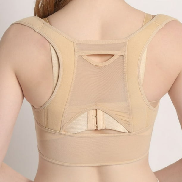 Women Adjustable Back Brace Support Belt Orthopedic Back Posture Corrector  Brace Posture Shoulder Corrector Back (Bands Size : XX-Large, Color 