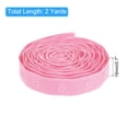 thumbnail image 2 of Uxcell 2 Yard Snap Button Tape for Sewing Cotton Snap Button Trim Fastener Buckles Tape for Clothes Fabric DIY, Light Pink, 2 of 7