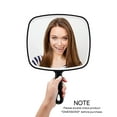 thumbnail image 2 of Hand Mirror, Extra Large Black Handheld Mirror with Handle, 12.4" L x 9" W, 2 of 5