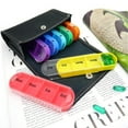 thumbnail image 1 of Container,Fish Oil Supplement Pill Box 7 Container Fish Oil Container Portable Container Box 7 Day 7 Day Pill Portable Container Fish Pill Medicine 7 Pill Qisuo Pill Qinquan Siuke Dsfen, 1 of 5
