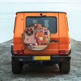thumbnail image 2 of Lsque Bluey Pattern Tire Covers - Tough Tire Wheel Protector for Truck, SUV, Trailer, Camper, RV - 14 inch, 2 of 7