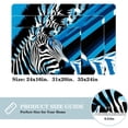 thumbnail image 2 of Zebra Indoor Carpet Kitchen Rug Office Mat - Polyester Non-Slip Machine Washable, 2 of 6