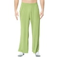 thumbnail image 2 of Pajama Pants Men Solid Color Long Pyjamas Bottoms Men Casual Drawstring Pants Nightwear Mens Pajamas Pants Light Green XXXXXL, 2 of 7