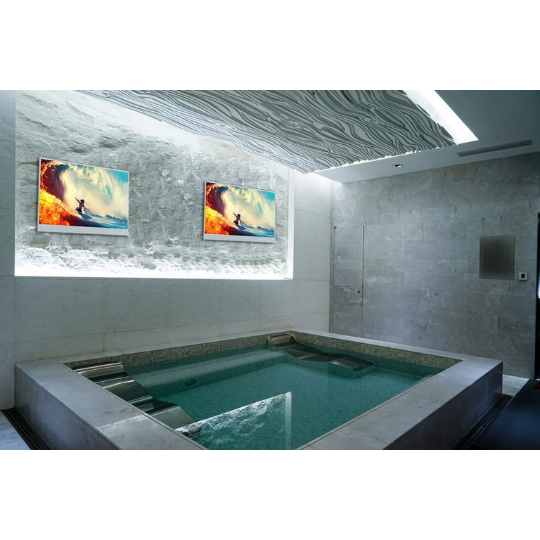 Soulaca 32 pulgadas 4K Smart Mirror TV impermeable con WiFi incorporado  Alexa Control de voz Uso baño Televisión LED ATSC sintonizador Bluetooth