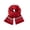 Red2, variant on Christmas Knit Scarf Snowman Tree Snowflake Jacquard Winter Scarf for Unisex 10 Colors