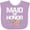 Lavender, variant on Inktastic Maid of Honor with Flower Illustration Girls Baby Bib